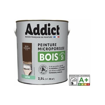 Peinture Bois 2.5 Litres Brun Normand - Addict Peinture Bois 2.5 Litres Brun Normand - Addict