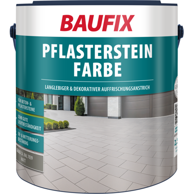 Baufix Pflasterstein Farbe Grau Matt, 2.5 Liter, Beton- Und Bodenfarbe Baufix Pflasterstein Farbe Grau Matt, 2.5 Liter, Beton- Und Bodenfarbe