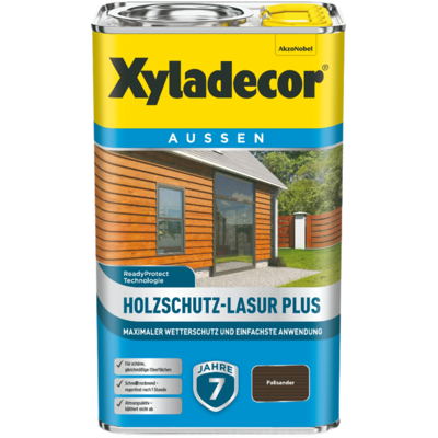 Holzschutz-lasur Plus, Palisander, 2,5 L - Xyladecor Holzschutz-lasur Plus, Palisander, 2,5 L - Xyladecor