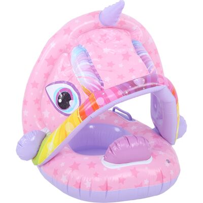 HEAT Bouée Gonflable Pour Bébé En Pvc Avec Pare-soleil HEAT Bouée Gonflable Pour Bébé En Pvc Avec Pare-soleil