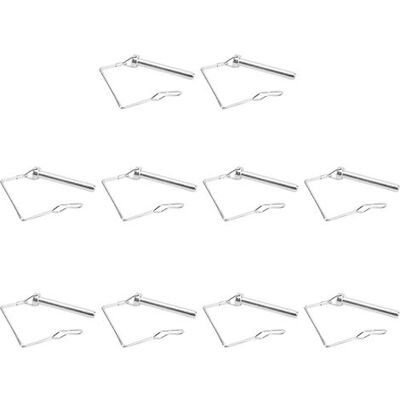 HEAT 10 Stück 70 Mm Silberverzinkte Eisen-kupplungsbolzen Mit Schnellverriegelung, Quadratisch, Hochbelastbar, Sicherheitsbolzen Zur Befestigung Von Rasenmähern HEAT 10 Stück 70 Mm Silberverzinkte Eisen-kupplungsbolzen Mit Schnellverriegelung, Quadratisch, Hochbelastbar, Sicherheitsbolzen Zur Befestigung Von Rasenmähern