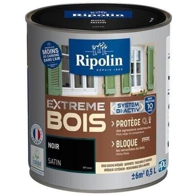 Ripolin Holzfarbe Satin Hochschutz 10 Jahre, Die Ihr Holz Schützt Und Verschönert - Schwarz Ripolin Holzfarbe Satin Hochschutz 10 Jahre, Die Ihr Holz Schützt Und Verschönert - Schwarz
