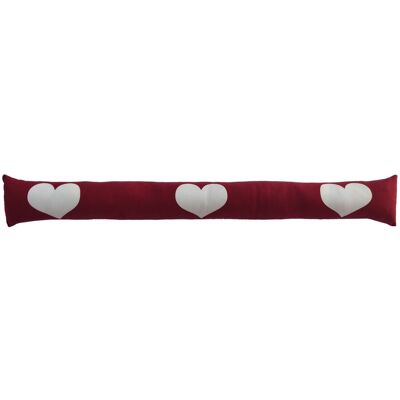 Trendline - Zugluftstopper Herzen Dunkelrot Zugluft Durchzug 90cm Zugluftrolle Trendline - Zugluftstopper Herzen Dunkelrot Zugluft Durchzug 90cm Zugluftrolle