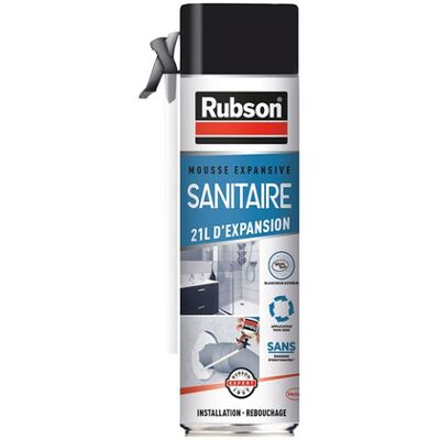 Mousse Expansive Sanitaire 21l Rubson 500ml - Rubson Mousse Expansive Sanitaire 21l Rubson 500ml - Rubson
