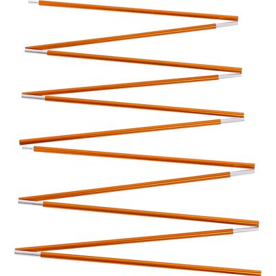 HEAT Lot De 2 Barres De Support De Tente En Alliage D'Aluminium Pour L'Extérieur, Idéales Pour La Randonnée Et Le Camping (couleur Or). HEAT Lot De 2 Barres De Support De Tente En Alliage D'Aluminium Pour L'Extérieur, Idéales Pour La Randonnée Et Le Camping (couleur Or).