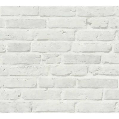 Profhome Steinfliesen Vlies Wallpaper - Grau - Wanddekoration Profhome Steinfliesen Vlies Wallpaper - Grau - Wanddekoration