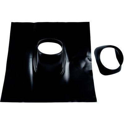 Wolf - Dachplatte Großformat 50cm X 50cm Neigung M. Adapter, Schwarz Wolf - Dachplatte Großformat 50cm X 50cm Neigung M. Adapter, Schwarz