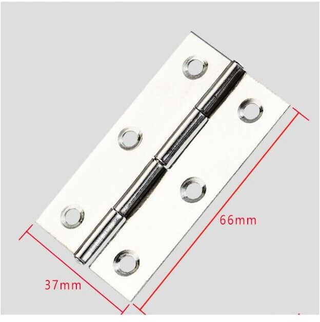 10pcs Stainless Steel Home Furniture Hardware Door Hinge Long 66mm x 37mm Minkurow