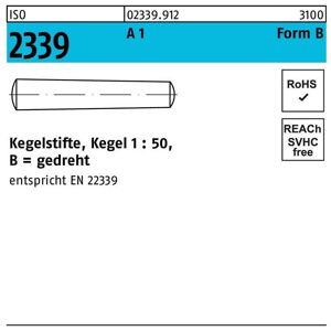 Kegelstift ISO 2339 gedreht 6 x 30 A 1 Kegel 1:50 ISO 2339