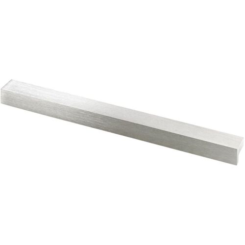 Hettich - Möbelgriff Aluminium Edelstahl Optik 13 x 175 x 15 mm - 1 Stück Filzgleiter & Möbelgriffe
