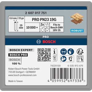 Bosch PRO PN23 G-Pin, 0,65/23 g, verzinkt, 19 mm, 10.000-tlg Bosch PRO PN23 G-Pin, 0,65/23 g, verzinkt, 19 mm, 10.000-tlg