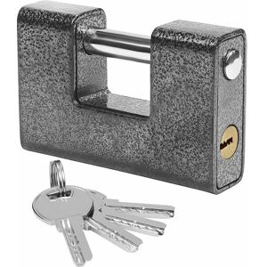 MASTER LOCK Robustes Vorhängeschloss für den Außenbereich mit 4 Schlüsseln – großes einteiliges Vorhängeschloss aus massivem, gehärtetem Stahl – 12 mm dicker MASTER LOCK Robustes Vorhängeschloss für den Außenbereich mit 4 Schlüsseln – großes einteiliges Vorhängeschloss aus massivem, gehärtetem Stahl – 12 mm dicker