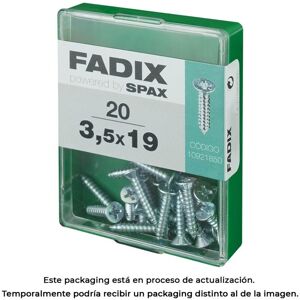 Fadix - Selbstschneidende Schraube, Cp, Zink, 35 X 19 Mm, Karton Mit 20 Stück. 85761 Fadix - Selbstschneidende Schraube, Cp, Zink, 35 X 19 Mm, Karton Mit 20 Stück. 85761