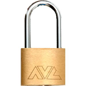 AVL - Gleichschließendes Messing-Vorhängeschloss mit langem Bügel, 30 mm, L130 AVL - Gleichschließendes Messing-Vorhängeschloss mit langem Bügel, 30 mm, L130