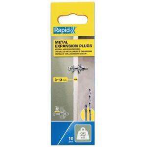 Rapid - Blisterpackung Mit 10 Stück Metall-spreizdübeln Ø8x32 Schraube M4x40 5001546 Rapid - Blisterpackung Mit 10 Stück Metall-spreizdübeln Ø8x32 Schraube M4x40 5001546