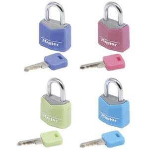 Master Lock - Vorhangschloss Vinyl bunt mit Schlüssel, Br. 20 mm, gleichsp. SB-4 Master Lock - Vorhangschloss Vinyl bunt mit Schlüssel, Br. 20 mm, gleichsp. SB-4