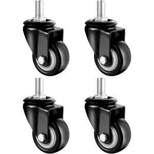 OEM 40 Mm Vorbau-schwenkräder Für Möbel, M12-schraube X25 Mm, Schwarze 360°-lenkrollen Mit Bremse, Hochleistungs-gummirollen, 4 Stück, Tragfähigkeit 100 Kg OEM 40 Mm Vorbau-schwenkräder Für Möbel, M12-schraube X25 Mm, Schwarze 360°-lenkrollen Mit Bremse, Hochleistungs-gummirollen, 4 Stück, Tragfähigkeit 100 Kg