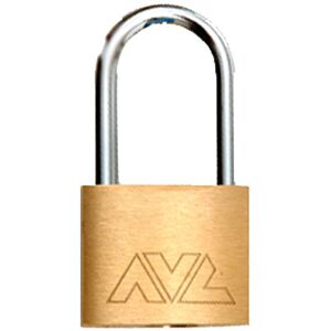 AVL Vorhängeschloss aus Messing mit langem Bügel 40 mm L40 AVL Vorhängeschloss aus Messing mit langem Bügel 40 mm L40
