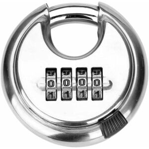 Ahlsen - Zahlenschloss, Code-Vorhängeschloss, Zahlenschloss, rundes Vorhängeschloss, 4 Ziffern, für den Außenbereich, für Lager, Lagerschuppen, Ahlsen - Zahlenschloss, Code-Vorhängeschloss, Zahlenschloss, rundes Vorhängeschloss, 4 Ziffern, für den Außenbereich, für Lager, Lagerschuppen,