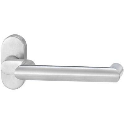 EDI - Edelstahl Türgriff - 1133/2033 - Oval, 8mm, Gebogen - Türbeschlag EDI - Edelstahl Türgriff - 1133/2033 - Oval, 8mm, Gebogen - Türbeschlag