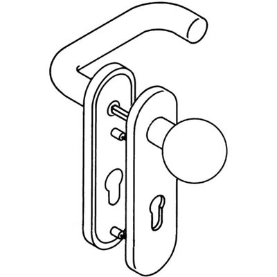 HEWI - 111R03.113 90 - Kurzschildgarnitur HEWI - 111R03.113 90 - Kurzschildgarnitur