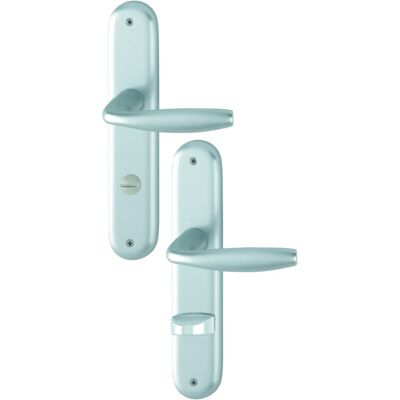 HOPPE Langschildgarnitur NY 1810/273P Aluminium F1 - Türgriff & Fenstergriff HOPPE Langschildgarnitur NY 1810/273P Aluminium F1 - Türgriff & Fenstergriff