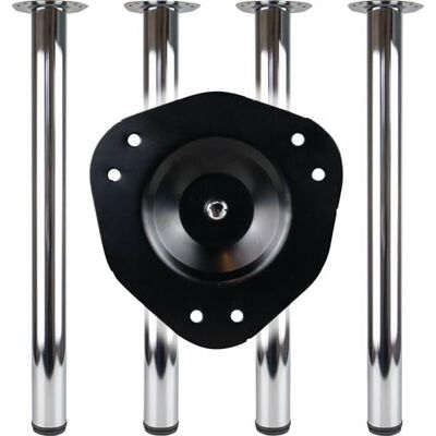 Bmb - Tischbein-set Edelstahl-effekt 80 Mm Höhe 710 Mm ( 3000273150 ) Bmb - Tischbein-set Edelstahl-effekt 80 Mm Höhe 710 Mm ( 3000273150 )
