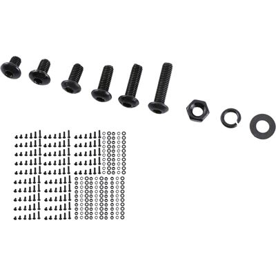 HEAT Sortiment An M3-innensechskantschrauben Aus Schwarzem Legiertem Stahl, Schrauben, Muttern Und Unterlegscheiben (knopfkopf) HEAT Sortiment An M3-innensechskantschrauben Aus Schwarzem Legiertem Stahl, Schrauben, Muttern Und Unterlegscheiben (knopfkopf)