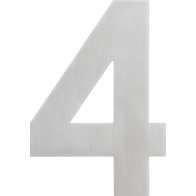 Hausnummer 4 Edelstahl Hausnummern Hausnummerschild - Alpertec Hausnummer 4 Edelstahl Hausnummern Hausnummerschild - Alpertec