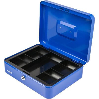 Hmf - 10130-05 Geldkassette Münzeinsatz, 30 X 24 X 9 Cm, Blau Hmf - 10130-05 Geldkassette Münzeinsatz, 30 X 24 X 9 Cm, Blau