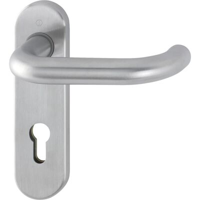 Hoppe Paris Edelstahl-Türgriff-Set - 72 mm, Satin-Finish, Für Innentüren Hoppe Paris Edelstahl-Türgriff-Set - 72 mm, Satin-Finish, Für Innentüren