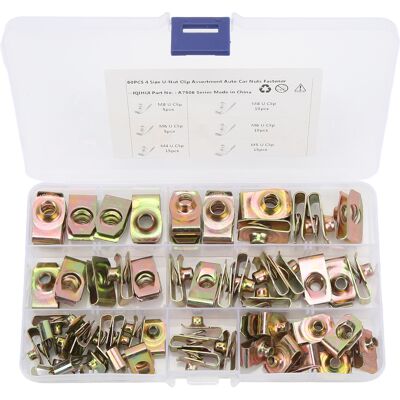 HEAT Satz Mit 60 U-muttern M4 M5 M6 M8, Hochelastisches Set, Korrosionsbeständig, Für Auto Und Motorrad, Solide Befestigung. HEAT Satz Mit 60 U-muttern M4 M5 M6 M8, Hochelastisches Set, Korrosionsbeständig, Für Auto Und Motorrad, Solide Befestigung.