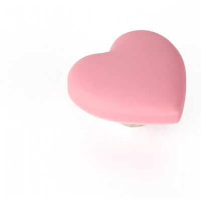 REI Rosa Herz Möbelknauf - 25x41mm - Möbeltyp REI Rosa Herz Möbelknauf - 25x41mm - Möbeltyp