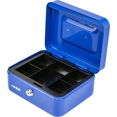 Hmf - 10120-05 Geldkassette Münzeinsatz, 20 X 16 X 9,5 Cm, Blau Hmf - 10120-05 Geldkassette Münzeinsatz, 20 X 16 X 9,5 Cm, Blau
