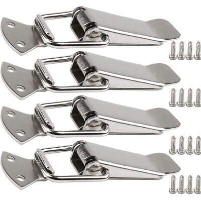 LABLANC Hebelverschluss Aus Edelstahl Mit Schraube, 56 Mm Kippriegel, Federbelastet 4er-pack Edelstahl-riegel LABLANC Hebelverschluss Aus Edelstahl Mit Schraube, 56 Mm Kippriegel, Federbelastet 4er-pack Edelstahl-riegel