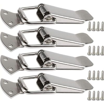 TRUVO Spannverschluss Aus Edelstahl Mit Schraube, 56-mm-hebelverschluss, Federbelasteter Knebelverschluss, Klemmclip, Kastenverschluss, Abschließbare Kappe Für Werkzeugkasten TRUVO Spannverschluss Aus Edelstahl Mit Schraube, 56-mm-hebelverschluss, Federbelasteter Knebelverschluss, Klemmclip, Kastenverschluss, Abschließbare Kappe Für Werkzeugkasten