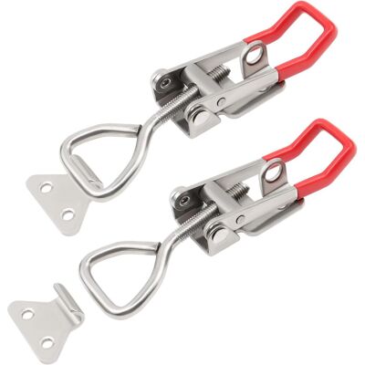 GABRIELLE 2 Stück M6-kippriegel, Hebelverschluss Aus Edelstahl, Verstellbarer Anhängerverschluss, Schnellverschlussklemme Für Schrank, Kiste, Tür GABRIELLE 2 Stück M6-kippriegel, Hebelverschluss Aus Edelstahl, Verstellbarer Anhängerverschluss, Schnellverschlussklemme Für Schrank, Kiste, Tür