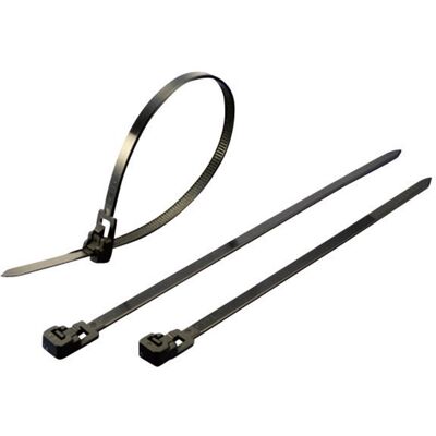 TRU Components Kabelbinder 300mm x 7.6mm Schwarz - Kabelbinder TRU Components Kabelbinder 300mm x 7.6mm Schwarz - Kabelbinder
