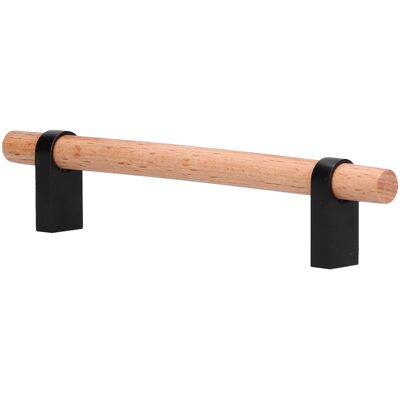 HEAT Moderner Schubladengriff Aus Schwarzer Kiefer, Design-möbelgriff Für Türen, Wohnzimmermöbelbeschläge, 128 Mm, 1 Stück HEAT Moderner Schubladengriff Aus Schwarzer Kiefer, Design-möbelgriff Für Türen, Wohnzimmermöbelbeschläge, 128 Mm, 1 Stück