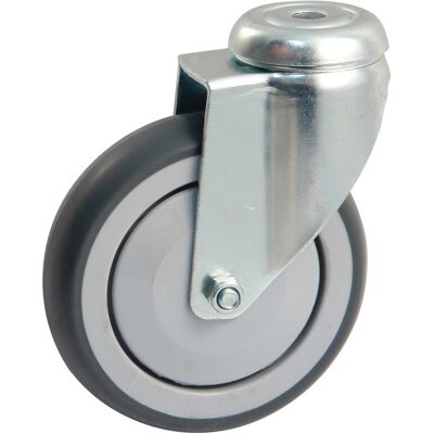 AVL Schwenkrolle - Gummireifen ø 100mm - 100kg Tragkraft AVL Schwenkrolle - Gummireifen ø 100mm - 100kg Tragkraft