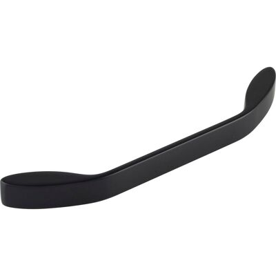 Siro Möbelgriff Idaia La 160 Mm - Griff Für Schränke Und Schubladen, Zinkdruckguss Schwarz Matt Lackiert Siro Möbelgriff Idaia La 160 Mm - Griff Für Schränke Und Schubladen, Zinkdruckguss Schwarz Matt Lackiert