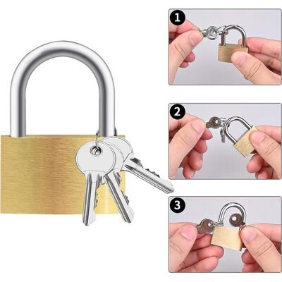 OEM 3-teiliges Vorhängeschloss-set Vorhängeschlösser Kofferschloss Schlüsselschloss Schloss Mit Schlüssel Reiseschloss Mini-vorhängeschlösser 30 X 20 OEM 3-teiliges Vorhängeschloss-set Vorhängeschlösser Kofferschloss Schlüsselschloss Schloss Mit Schlüssel Reiseschloss Mini-vorhängeschlösser 30 X 20