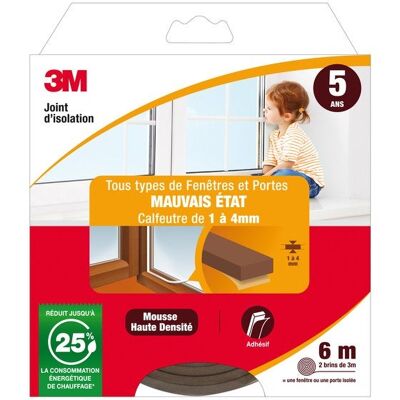 Universal Tür- Und Fensterdichtung Schlechtzustandsdichtung 1 Bis 4 Mm X 6 M Braun 3m Universal Tür- Und Fensterdichtung Schlechtzustandsdichtung 1 Bis 4 Mm X 6 M Braun 3m