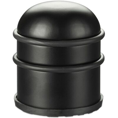 Relaxdays - Türstopper, Für Türen & Fenster, Aus Edelstahl & Gummi, Hoch & Rund, Innen, Bodenpuffer, ∅ 7 Cm, Schwarz Relaxdays - Türstopper, Für Türen & Fenster, Aus Edelstahl & Gummi, Hoch & Rund, Innen, Bodenpuffer, ∅ 7 Cm, Schwarz