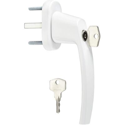 So-tech - Fenstergriff 45° Raster Abschließbar 28 X 151 X 62 Mm Weiß, 1 Stück So-tech - Fenstergriff 45° Raster Abschließbar 28 X 151 X 62 Mm Weiß, 1 Stück