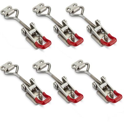 So-tech - 6er Set Sotech Spannverschluss M6 (haltekraft 220kg, Abschließbar) Edelstahl Ss304 Verstellbarer Hebelverschluss So-tech - 6er Set Sotech Spannverschluss M6 (haltekraft 220kg, Abschließbar) Edelstahl Ss304 Verstellbarer Hebelverschluss