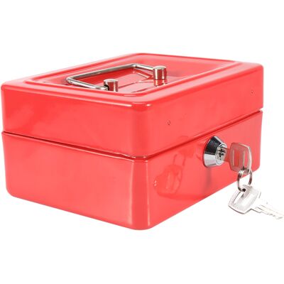 HEAT Tragbarer Mini-tresor Mit Vorhängeschloss Für Geld Und Münzen, Abschließbare Rote Box, 1 Stück, Für Den Heimgebrauch HEAT Tragbarer Mini-tresor Mit Vorhängeschloss Für Geld Und Münzen, Abschließbare Rote Box, 1 Stück, Für Den Heimgebrauch