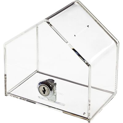 46911 Spendenbox Haus Acryl, 13,8 X 9 X 12,5 Cm - Hmf 46911 Spendenbox Haus Acryl, 13,8 X 9 X 12,5 Cm - Hmf