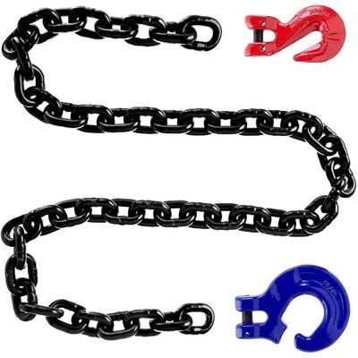 Seilwerk Stanke - Forstkette Rückekette 6mm Schleppkette Chokerkette - 3m Tragfähigkeit=1120kg Set - Anschlagkette Kettengehänge Krankette Güteklasse 8 Seilwerk Stanke - Forstkette Rückekette 6mm Schleppkette Chokerkette - 3m Tragfähigkeit=1120kg Set - Anschlagkette Kettengehänge Krankette Güteklasse 8