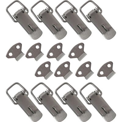 Hmf - 14980-09 Edelstahl Spannverschluss Mit Schlossöse, 8 Stück, 25 X 75 Mm, Silber Hmf - 14980-09 Edelstahl Spannverschluss Mit Schlossöse, 8 Stück, 25 X 75 Mm, Silber